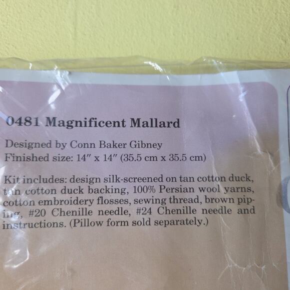 The Creative Circle Cross Stitch Kit vintage 1988 #0481 Magnificent Mallard - Picture 4 of 4